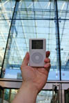 An iPod in Birmingham Apple store